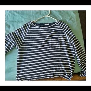 Roxy black and white striped sweater
